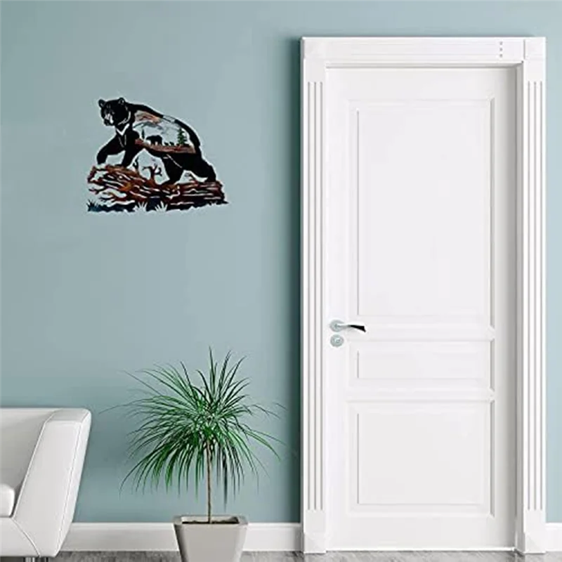 Metal Decor Bear Metal Wall Art Tree Personality Black Bear Animal Decoration For Living Room Metal Decor Art Easy To Use
Metal Decor Bear Metal Wall Art Tree Personality Black Bear Animal Decoration For Living Room Metal Decor Art Easy To Use