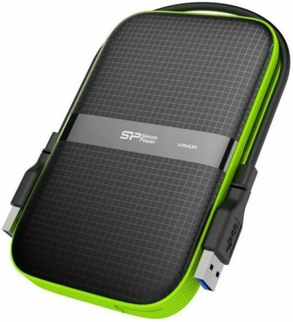 1TB Shockproof Portable Hard Drive with USB3.0, Water-Resistant and Military-Grade Durability in Black/Green
1TB Shockproof Portable Hard Drive with USB3.0, Water-Resistant and Military-Grade Durability in Black/Green