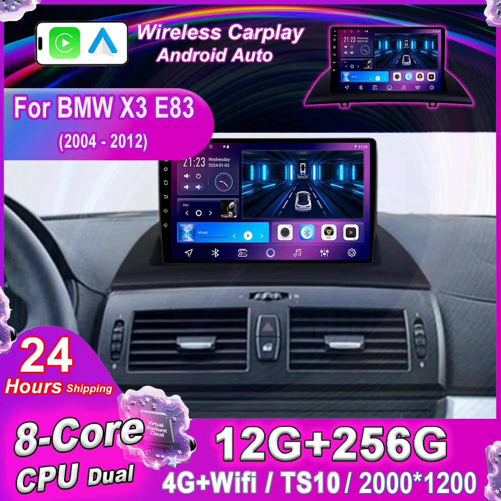 Android 15 Stereo Radio For BMW X3 E83 2004 -2012 Car Intelligent Systems Wireless Carplay Bluetooth Touch Screen Head Unit 4G
Android 15 Stereo Radio For BMW X3 E83 2004 -2012 Car Intelligent Systems Wireless Carplay Bluetooth Touch Screen Head Unit 4G