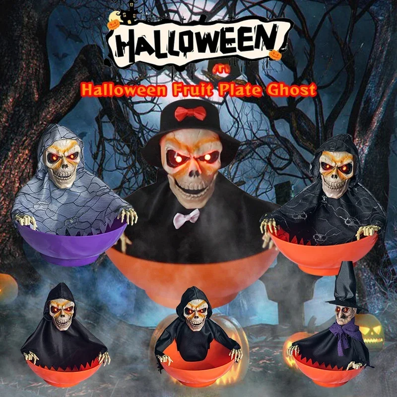 Halloween Candy Bowl Electric Fruit Tray Haunted Party Props Skeleton Bowl for Trick or Treating Halloween Party Decoration
Halloween Candy Bowl Electric Fruit Tray Haunted Party Props Skeleton Bowl for Trick or Treating Halloween Party Decoration