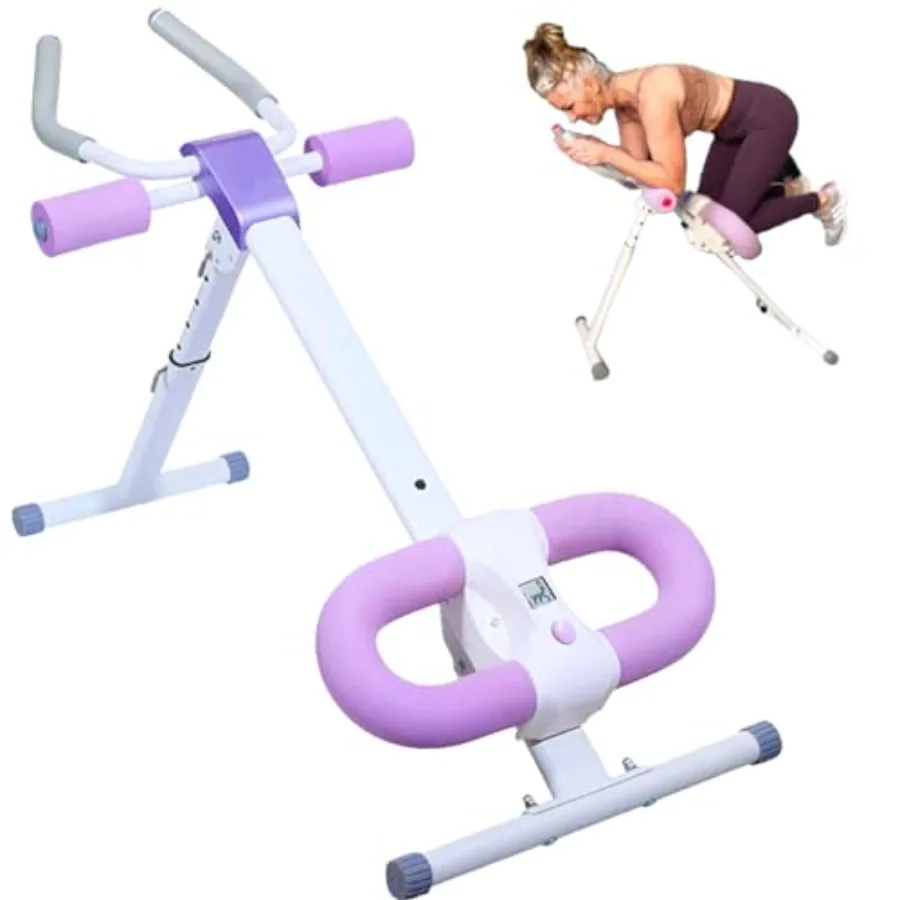 Ab Workout Equipment: Steel-Frame Ab Machine in Black Compact Core Trainer for Home Use with Non-Slip Handles and Smooth Roller
Ab Workout Equipment: Steel-Frame Ab Machine in Black Compact Core Trainer for Home Use with Non-Slip Handles and Smooth Roller