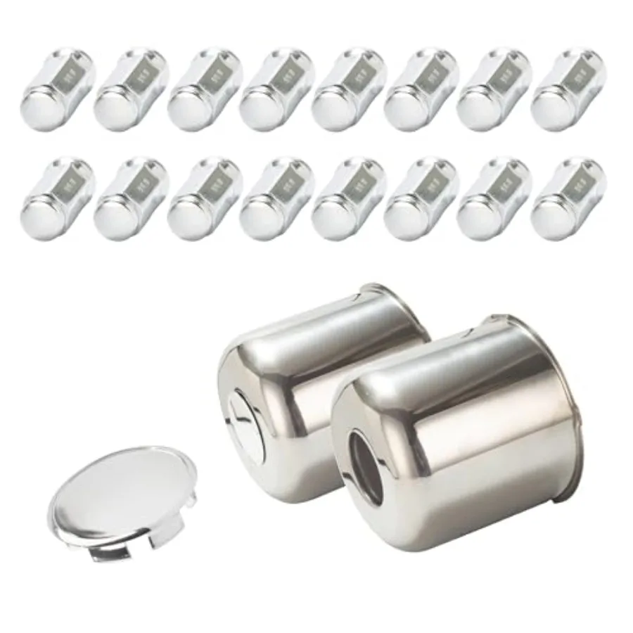 2-Pack Trailer Push Through Center Caps and Trailer Wheel Lug Sets - 5.15in Wheel Center Caps Wheel Cover Stainless Steel Hub C
2-Pack Trailer Push Through Center Caps and Trailer Wheel Lug Sets - 5.15in Wheel Center Caps Wheel Cover Stainless Steel Hub C