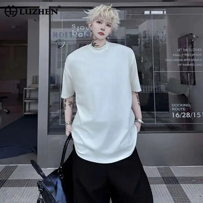 LUZHEN Elegant Loose Short Sleeve Simple Casual T-shirts Men's 2025 Summer New Solid Color High Quality Male Tops Clothes JY1016
LUZHEN Elegant Loose Short Sleeve Simple Casual T-shirts Men's 2025 Summer New Solid Color High Quality Male Tops Clothes JY1016
