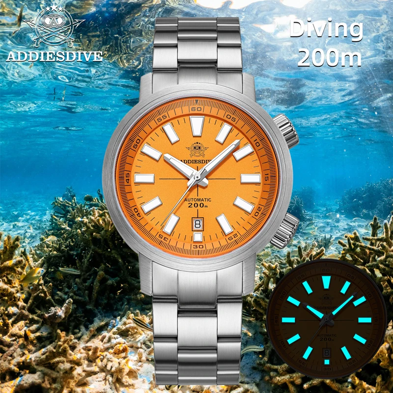 ADDIESDIVE Men's Luxury Watches Japan 8215 Sapphire Crystal 20Bar Waterproof Automatic Mechanical Watches For Men Super Luminous
ADDIESDIVE Men's Luxury Watches Japan 8215 Sapphire Crystal 20Bar Waterproof Automatic Mechanical Watches For Men Super Luminous