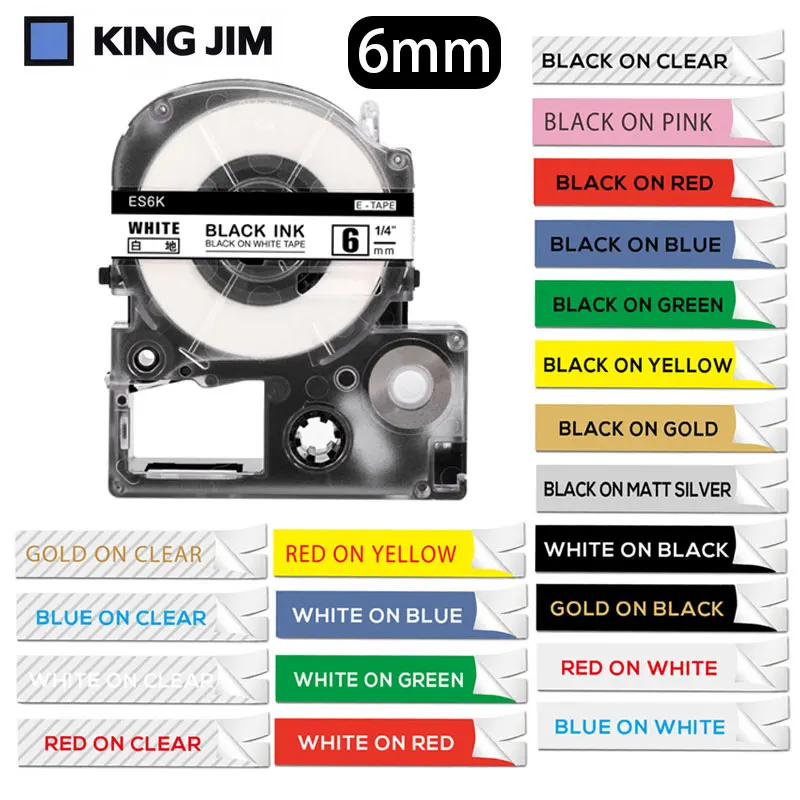 Fimax 1Pack SS6KW ST6KW LC-2TBN LC-2WBN 6mm Compatible For Epson / King Jim Label Maker Cartridge Label Manager for LW-300
Fimax 1Pack SS6KW ST6KW LC-2TBN LC-2WBN 6mm Compatible For Epson / King Jim Label Maker Cartridge Label Manager for LW-300