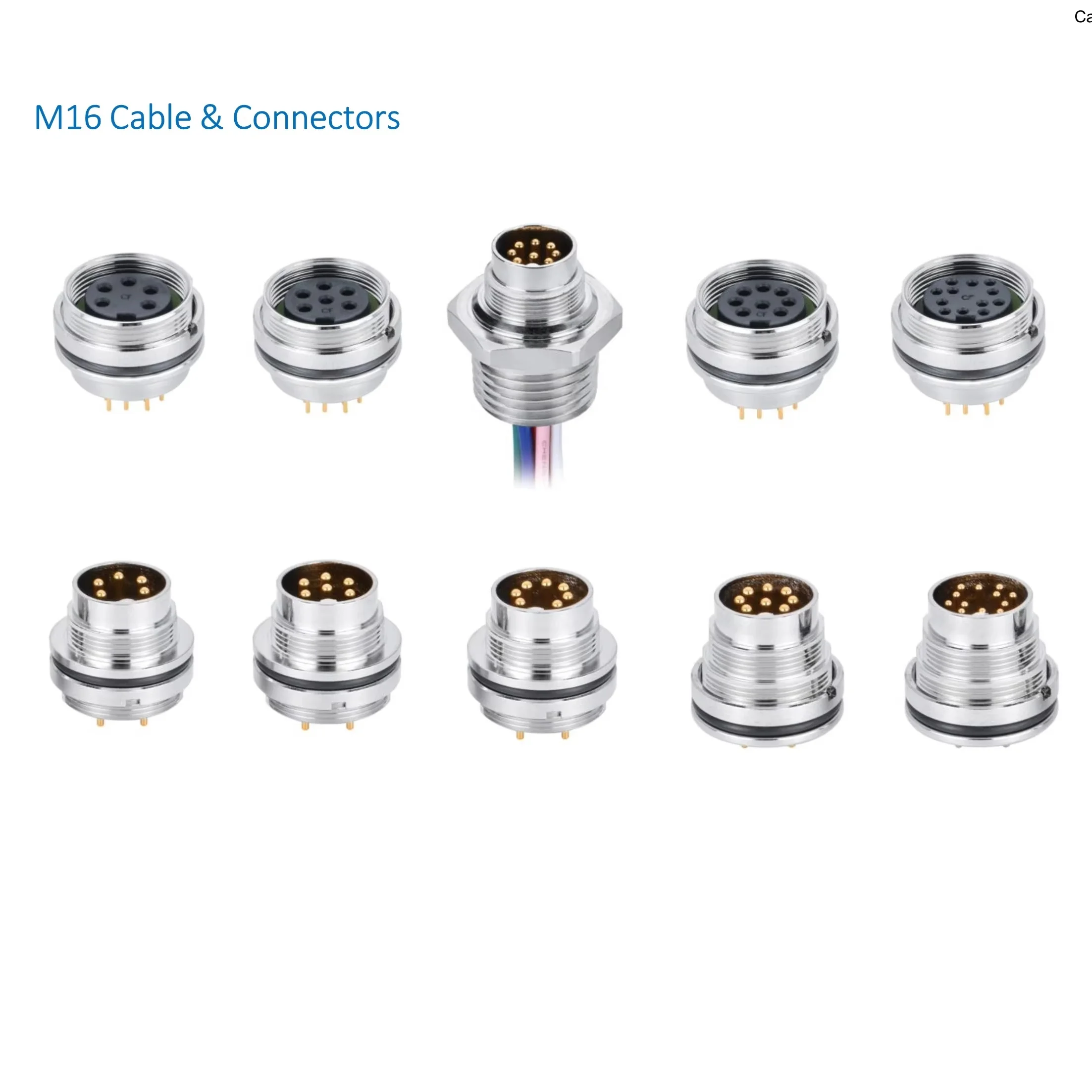 M16 Panel Connector Socket 8pin Male Rear Mount PCB Contacts
M16 Panel Connector Socket 8pin Male Rear Mount PCB Contacts