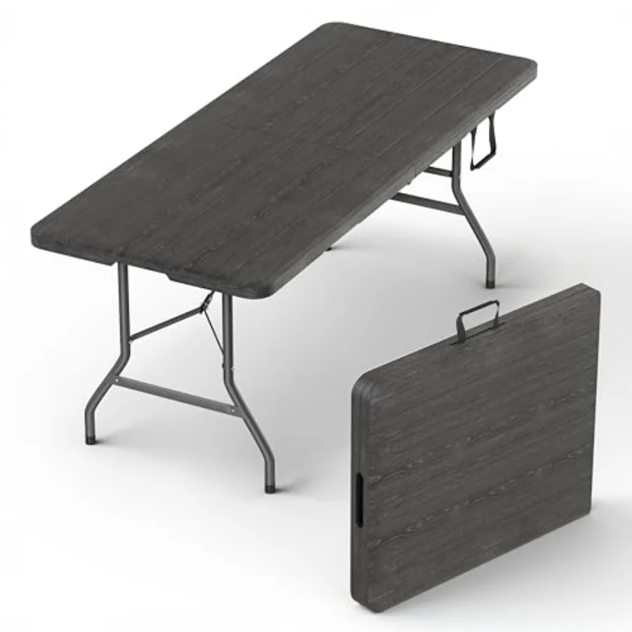 6 Feet Foldable Table with Built-in Handle Steel Legs: Heavy Duty Portable for Party, Dining, Wedding, Events, Picnic, Indoor/O
6 Feet Foldable Table with Built-in Handle Steel Legs: Heavy Duty Portable for Party, Dining, Wedding, Events, Picnic, Indoor/O