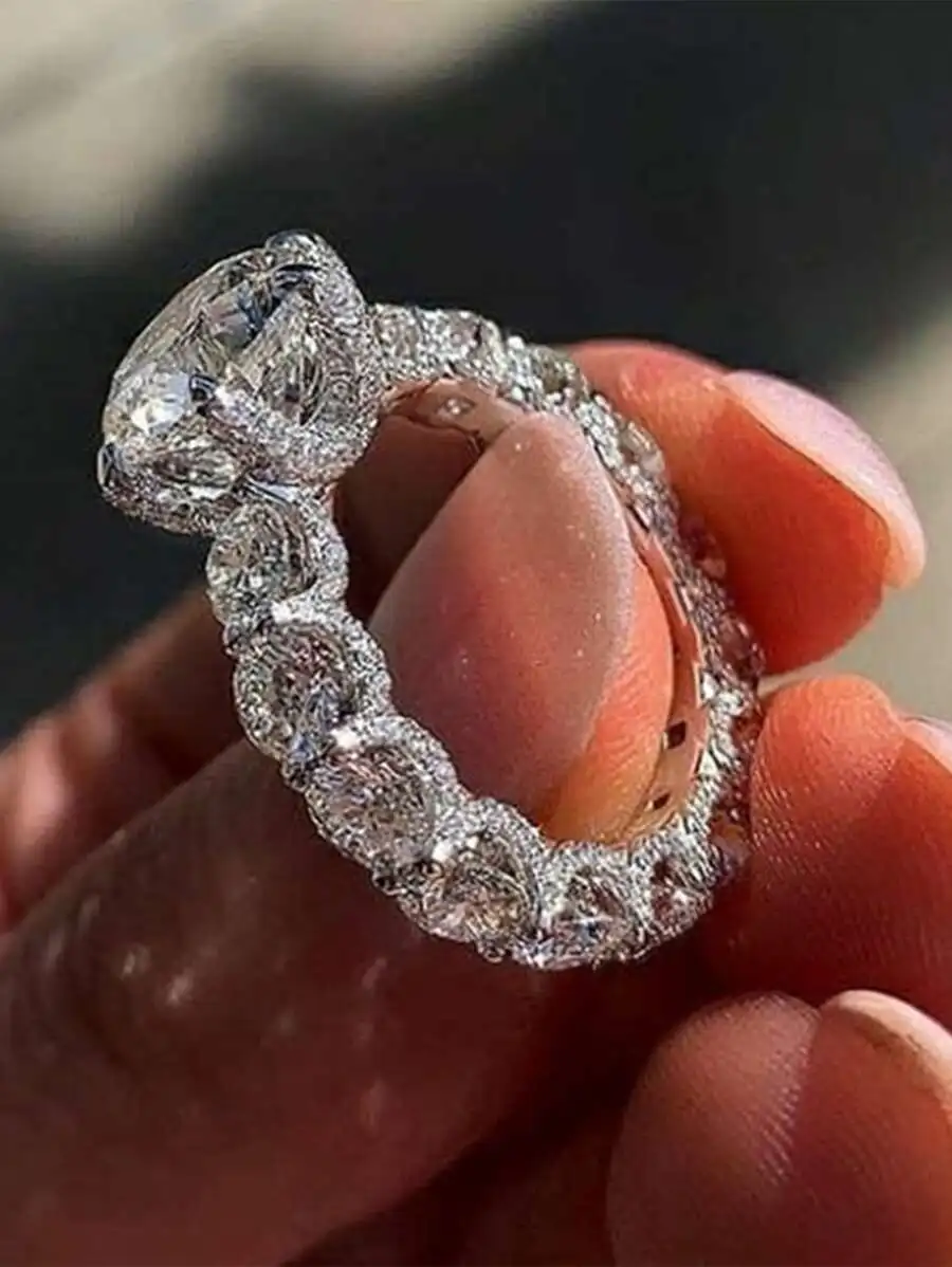 Rhinestone Cocktail Ring For Women Party Wedding Banquet
Rhinestone Cocktail Ring For Women Party Wedding Banquet