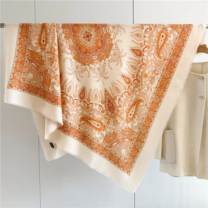 Double Sided Tassels Scarf Luxury Women Warm Silk Wool Shawl 140cm Pashmina Vintage Foulard Head Bag Wrap Stole Christmas Gift
Double Sided Tassels Scarf Luxury Women Warm Silk Wool Shawl 140cm Pashmina Vintage Foulard Head Bag Wrap Stole Christmas Gift