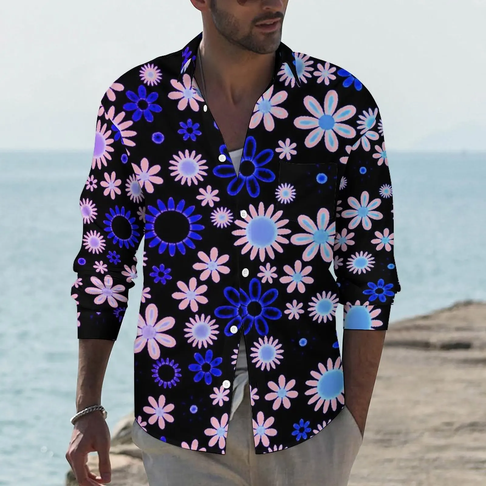 Flower Power Streetwear Casual Shirt Men Retro 70s Style Shirt Spring Trendy Blouses Long Sleeve Design Oversize Top
Flower Power Streetwear Casual Shirt Men Retro 70s Style Shirt Spring Trendy Blouses Long Sleeve Design Oversize Top