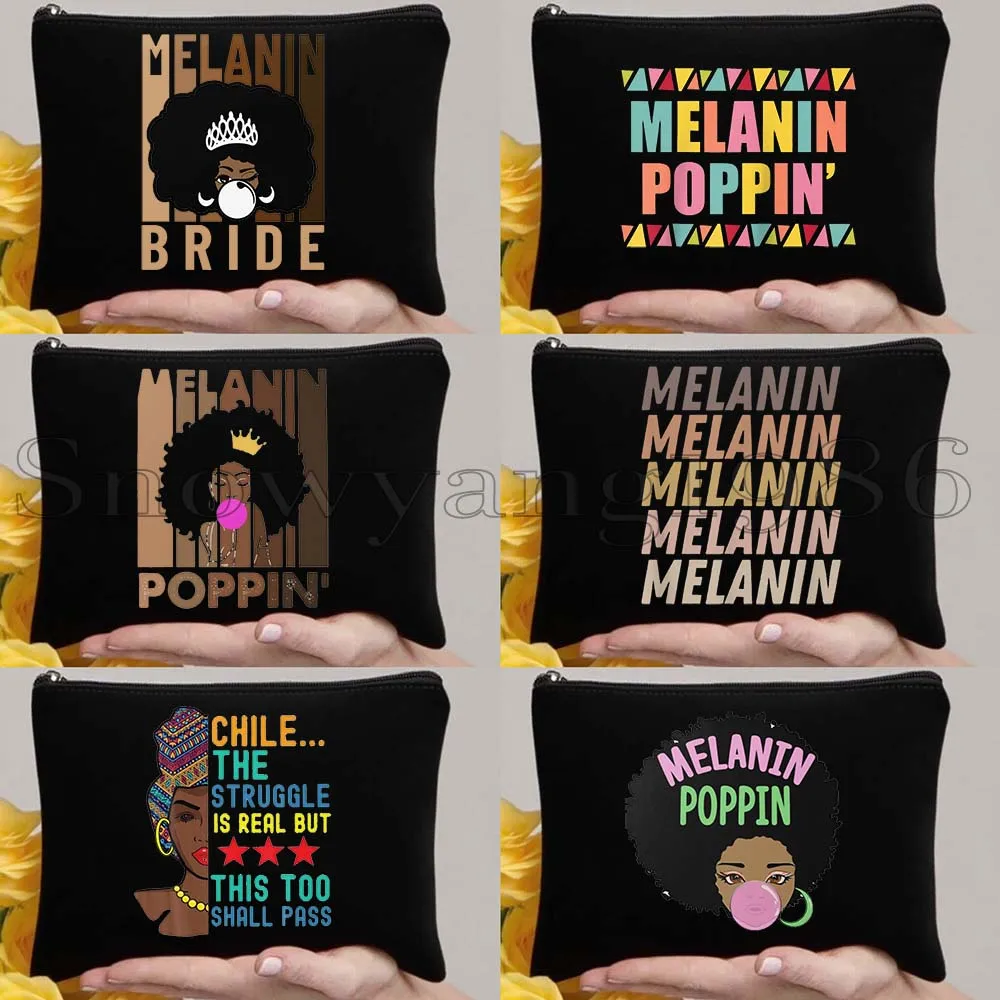 6pcs Melanin Poppin Afro Queen Magic Black History Month Woman African Canvas Cosmetic Makeup Toilet Bag Pencil Case Pouch
6pcs Melanin Poppin Afro Queen Magic Black History Month Woman African Canvas Cosmetic Makeup Toilet Bag Pencil Case Pouch