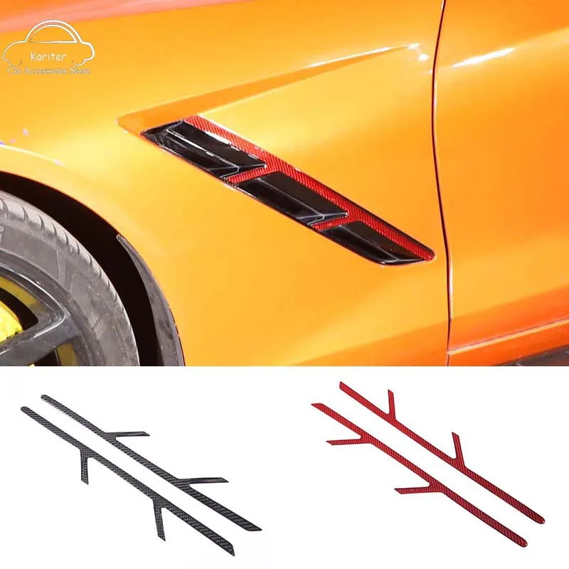 For Chevrolet Corvette C7 2014-2019 Soft Carbon Fiber Fender Side Air Vent Decorative Sticker Exterior Molding Accessories
For Chevrolet Corvette C7 2014-2019 Soft Carbon Fiber Fender Side Air Vent Decorative Sticker Exterior Molding Accessories