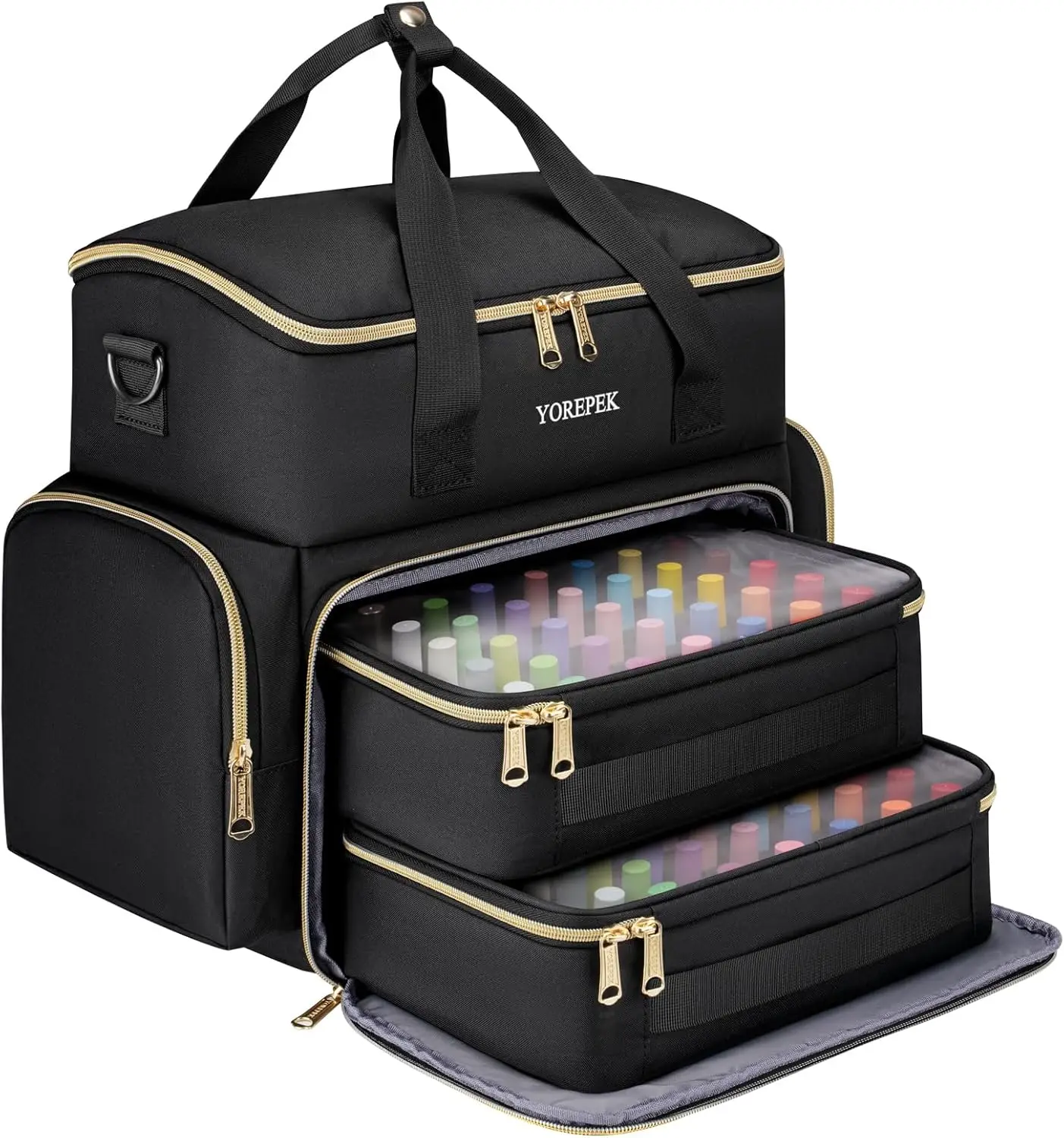 Очень большой футляр-органайзер для лака для ногтей вмещает 70-100 бутылок, УФ-лампа и дорожную сумку для гель-лака со съемными чехлами
Очень большой футляр-органайзер для лака для ногтей вмещает 70-100 бутылок, УФ-лампа и дорожную сумку для гель-лака со съемными чехлами