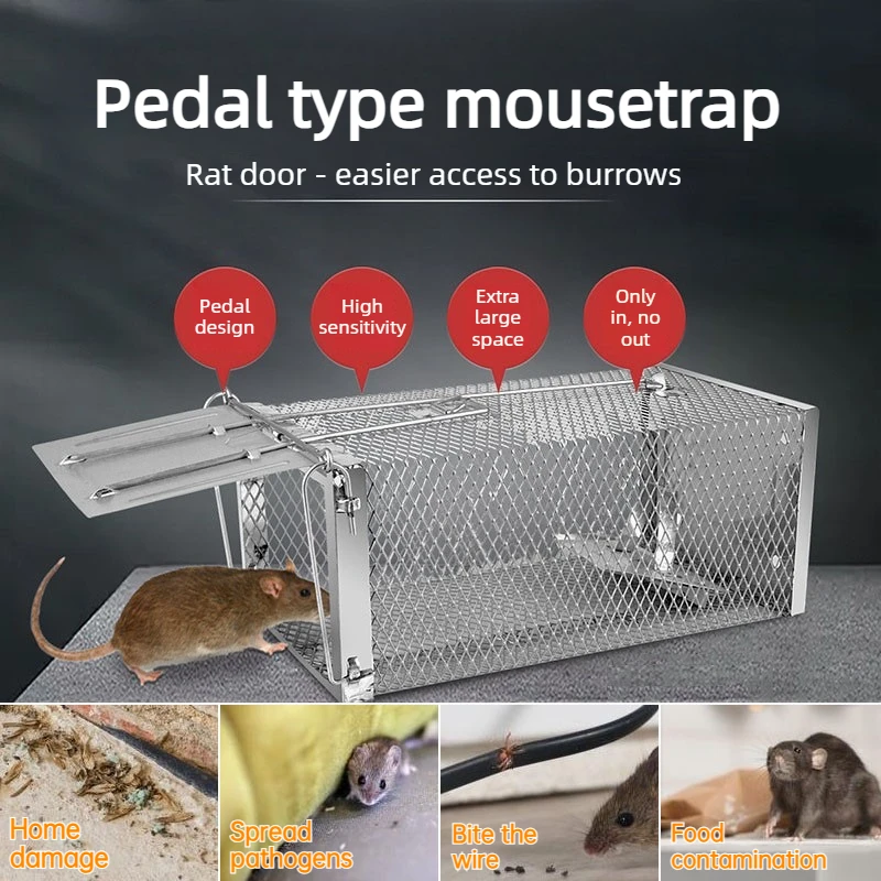 Чувствительная ловушка для грызунов, предотвращающая побег, для домашнего использования, многоразовая, экологически чистая, нетоксичная, большая клетка для борьбы с грызунами.
Чувствительная ловушка для грызунов, предотвращающая побег, для домашнего использования, многоразовая, экологически чистая, нетоксичная, большая клетка для борьбы с грызунами.