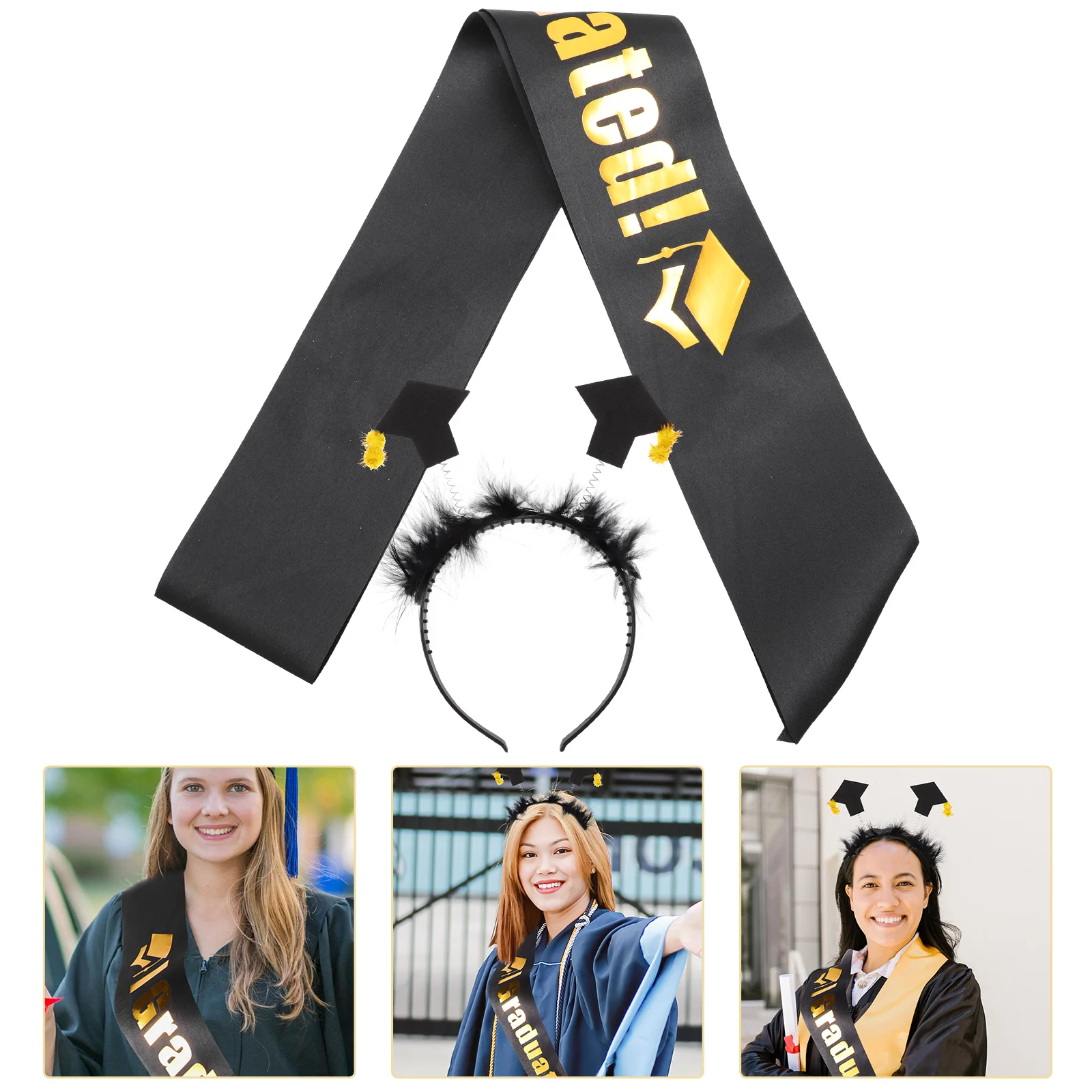 1 set 1 Set Graduation Cap Headband Graduated Sash Party Decoration Mini Grad Hat Hairband Cosplay Costume Accessories Elegant 
1 set 1 Set Graduation Cap Headband Graduated Sash Party Decoration Mini Grad Hat Hairband Cosplay Costume Accessories Elegant