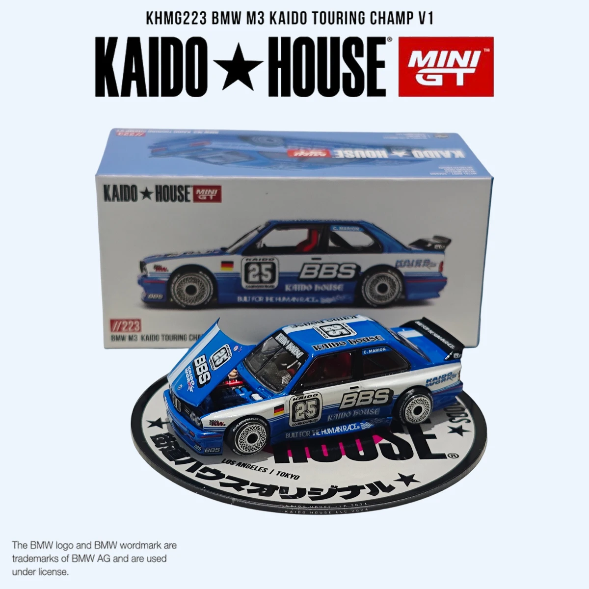 Kaido House x MINI GT 1:64 BMW M3 E30 "BBS #25" Blue/White Diecast Car Model(Openable Hood) #KHMG223 In Stock Fast Ship
Kaido House x MINI GT 1:64 BMW M3 E30 "BBS #25" Blue/White Diecast Car Model(Openable Hood) #KHMG223 In Stock Fast Ship