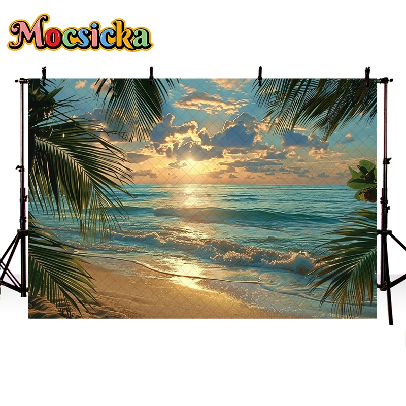 Mocsicka Photography Background Summer Beach Green Plants White Waves Decor Baby Shower Child Portrait Backdrop Photo Studio
Mocsicka Photography Background Summer Beach Green Plants White Waves Decor Baby Shower Child Portrait Backdrop Photo Studio