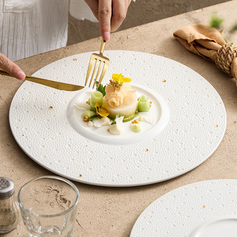 Creative Restaurant Plating Ceramic Steak Plate Western Dishware Hotel Tableware Artistic Dessert Plate
Creative Restaurant Plating Ceramic Steak Plate Western Dishware Hotel Tableware Artistic Dessert Plate