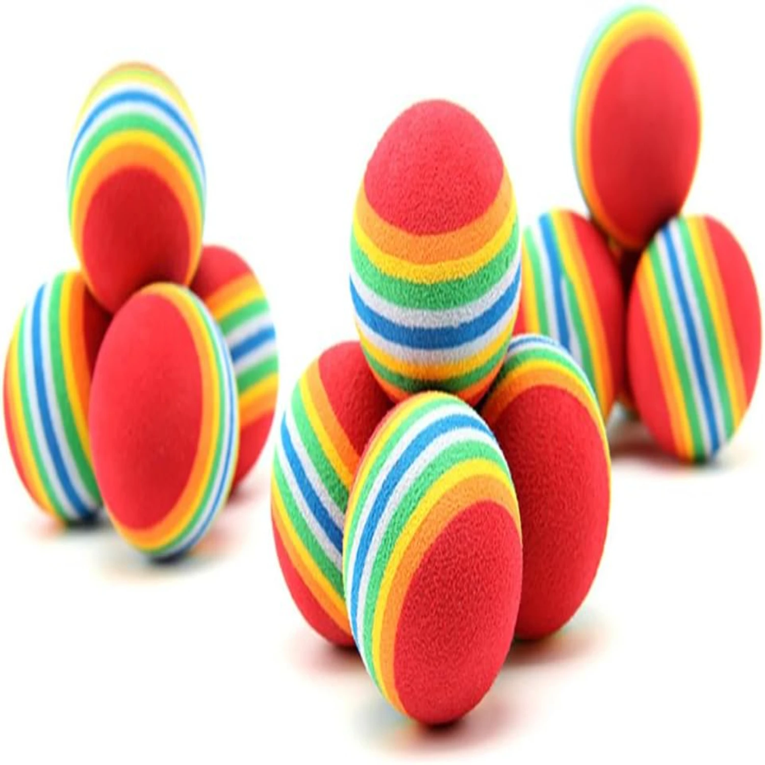 12pcs Sponge Ball Cat Toy Soft Foam Rainbow Play Balls Interactive Kittens Pet Toys
12pcs Sponge Ball Cat Toy Soft Foam Rainbow Play Balls Interactive Kittens Pet Toys