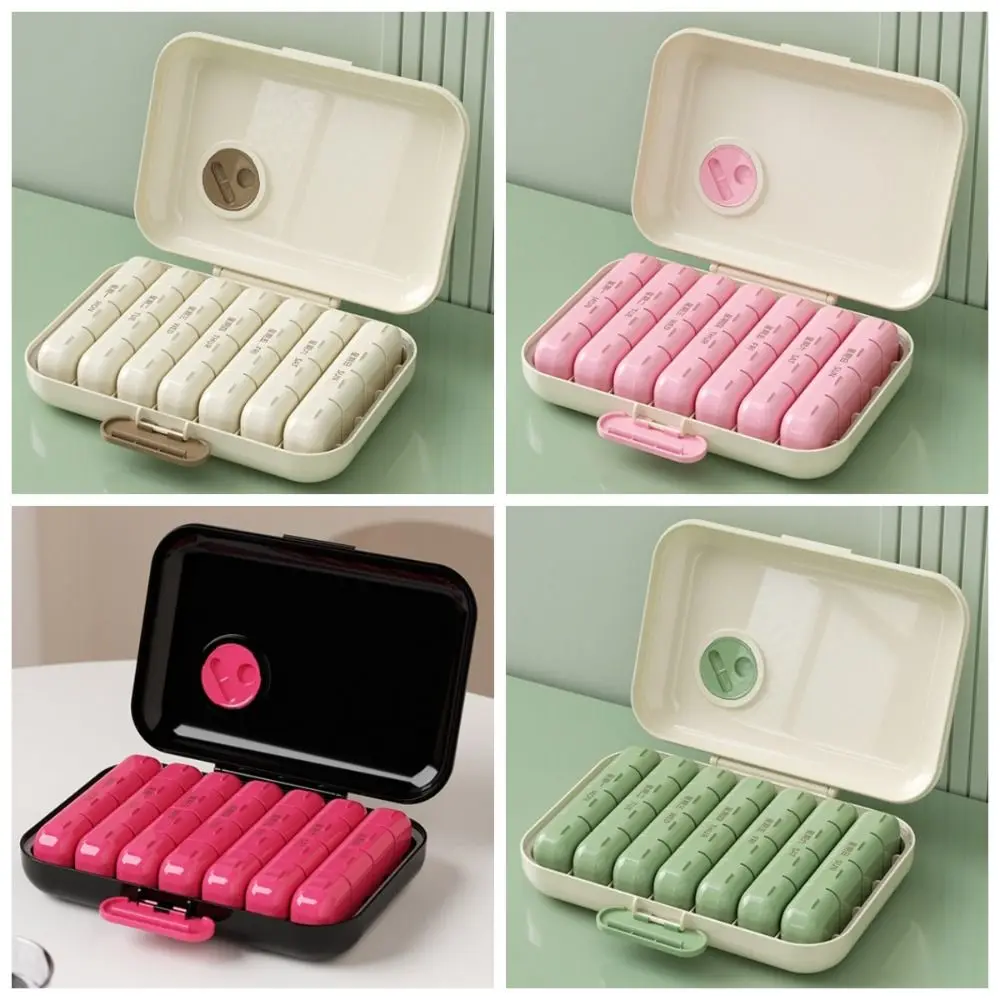 Dust-proof 7-Day Pill Organizer 21/28 Grid Moisture-proof Weekly Pill Case Detachable Week Mark Portable Pill Dispenser Outdoor
Dust-proof 7-Day Pill Organizer 21/28 Grid Moisture-proof Weekly Pill Case Detachable Week Mark Portable Pill Dispenser Outdoor