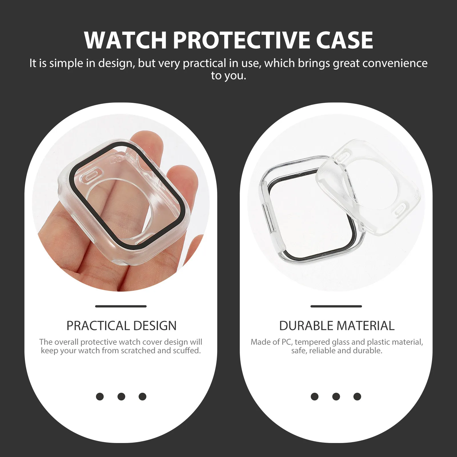 Sturdy Clear Watch Shell Compatible with Apple Watch 7 Waterproof Anti-Scratch Protective Cover Wear-Resistant Simple Design
Sturdy Clear Watch Shell Compatible with Apple Watch 7 Waterproof Anti-Scratch Protective Cover Wear-Resistant Simple Design