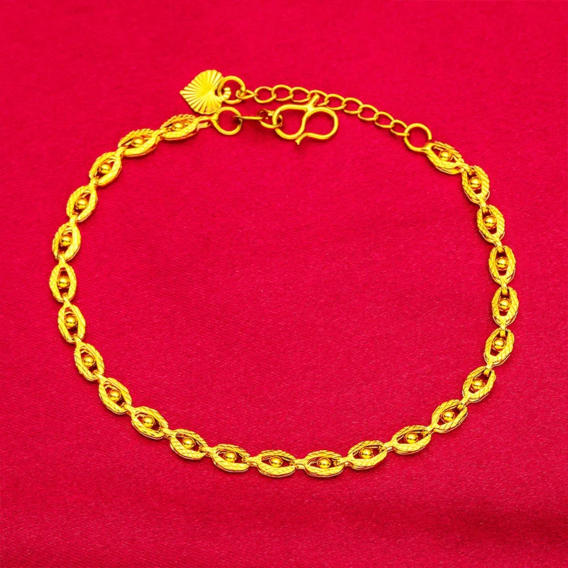 24K Gold Phoenix Eye Necklace-Bracelet, AU999 Pure - Trendy Eye Texture + Chain Refraction, Neck-Wrist Luxury Accent
24K Gold Phoenix Eye Necklace-Bracelet, AU999 Pure - Trendy Eye Texture + Chain Refraction, Neck-Wrist Luxury Accent