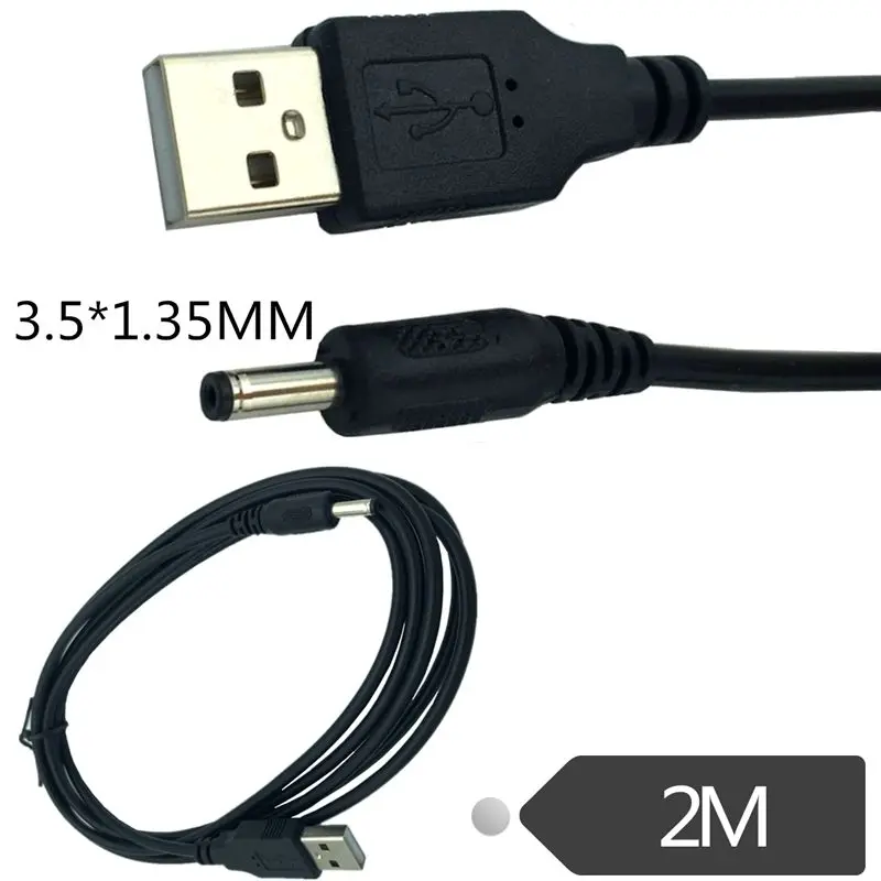 Кабель питания постоянного тока со штекером USB на штекер постоянного тока 1,35 мм * мм штекер зарядного кабеля USB кабель преобразования мощности 5 в 2 А 2 м
Кабель питания постоянного тока со штекером USB на штекер постоянного тока 1,35 мм * мм штекер зарядного кабеля USB кабель преобразования мощности 5 в 2 А 2 м