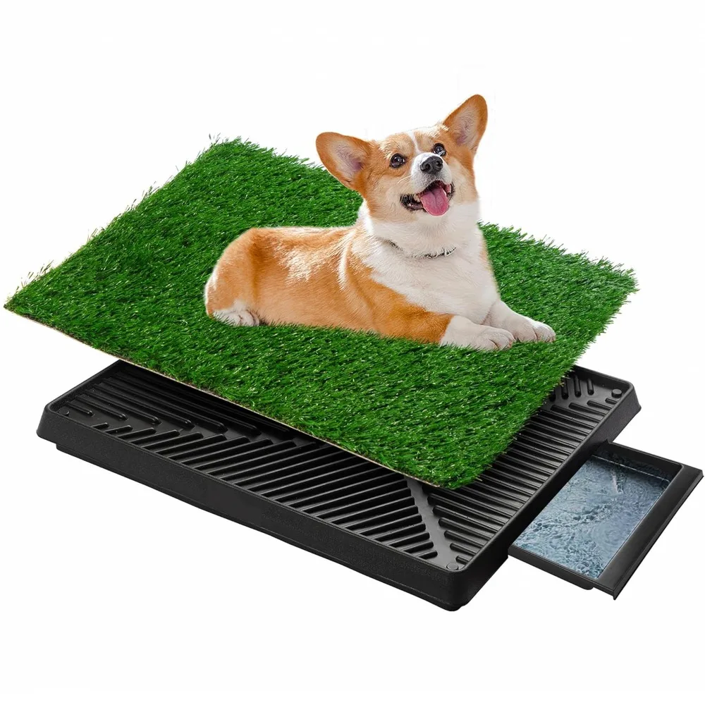 Grass Pad for Dogs with Tray, 25"×20" Dog Grass Pad with Tray for Puppy Potty Training, Washable Indoor Dog Potty, Customized
Grass Pad for Dogs with Tray, 25"×20" Dog Grass Pad with Tray for Puppy Potty Training, Washable Indoor Dog Potty, Customized