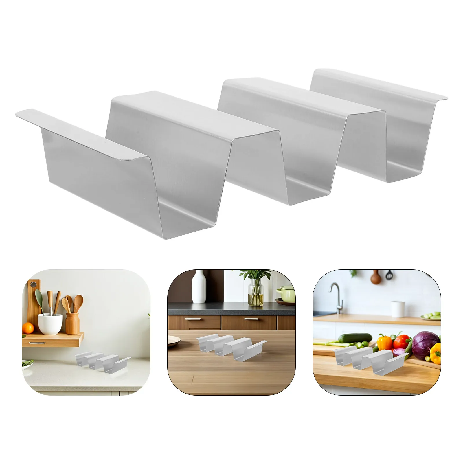 2Pcs Stainless Steel Taco Holder Taco Shell Holder Bar Stand Tortilla Keeper Rack Serving Tray Dinner Party Oven Grill
2Pcs Stainless Steel Taco Holder Taco Shell Holder Bar Stand Tortilla Keeper Rack Serving Tray Dinner Party Oven Grill