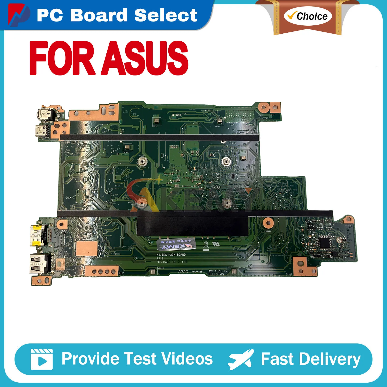 For ASUS VivoBook 14 X415KA X515KA F415KA F515KA X415K X515K F415K F515K Laptop Motherboard N4500 N5100 N6000 CPU Tested OK
For ASUS VivoBook 14 X415KA X515KA F415KA F515KA X415K X515K F415K F515K Laptop Motherboard N4500 N5100 N6000 CPU Tested OK