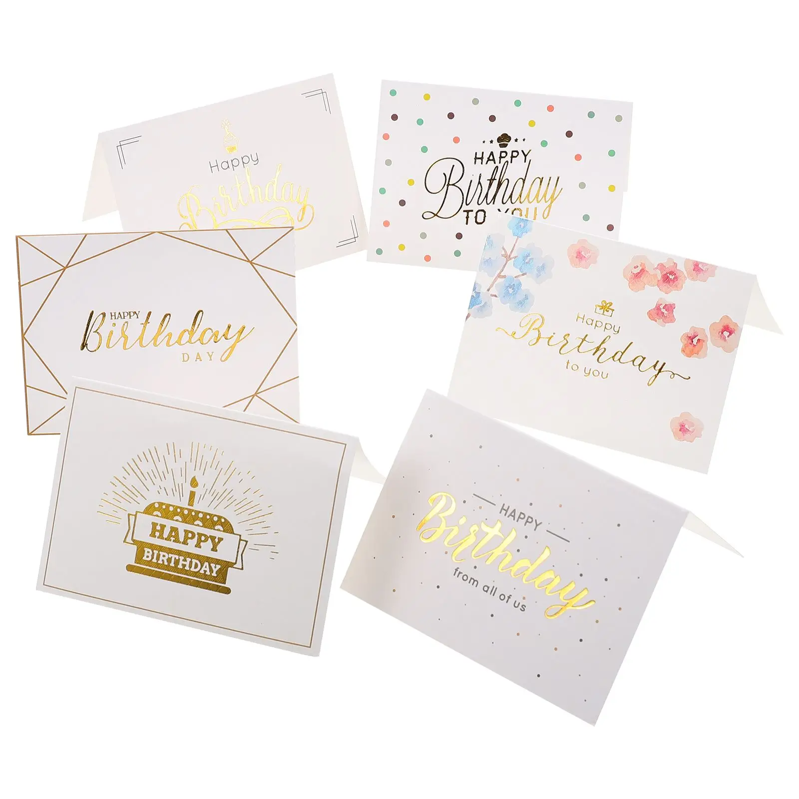 60 Pcs Gold-stitching Greeting Card Birthday Cards Funny Happy Bulk Plant Assorted
60 Pcs Gold-stitching Greeting Card Birthday Cards Funny Happy Bulk Plant Assorted