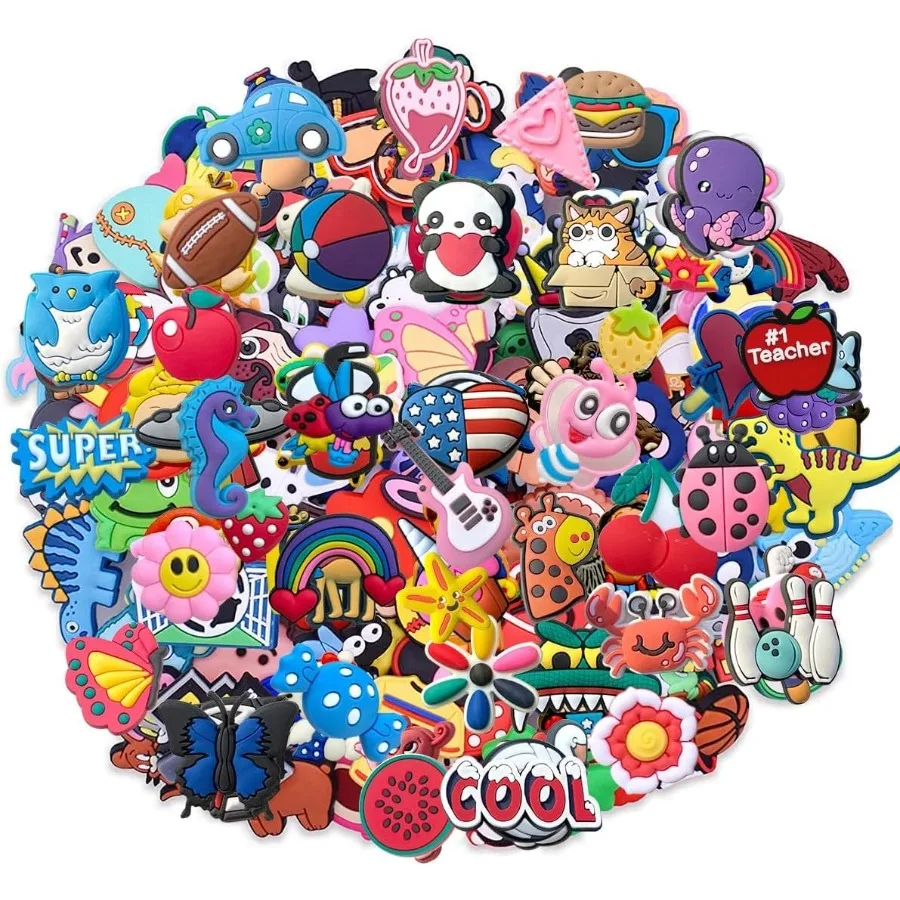 Лот из 3050, 100 шт., случайные подвески для обуви из ПВХ для украшения обуви
Лот из 3050, 100 шт., случайные подвески для обуви из ПВХ для украшения обуви