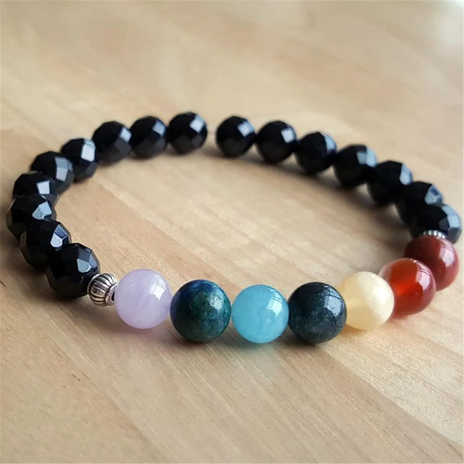 8mm Natural Black Facet Onyx Mala Bracelet Women Trendy Stackable Men's Charm Men Gift Prayer
8mm Natural Black Facet Onyx Mala Bracelet Women Trendy Stackable Men's Charm Men Gift Prayer