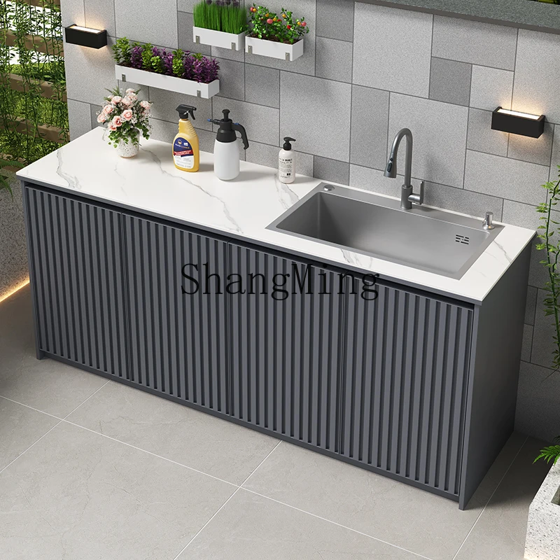 HJ outdoor aluminum alloy rock slab laundry integrated cabinet outdoor garden sunscreen storage sink sink basin cabinet
HJ outdoor aluminum alloy rock slab laundry integrated cabinet outdoor garden sunscreen storage sink sink basin cabinet