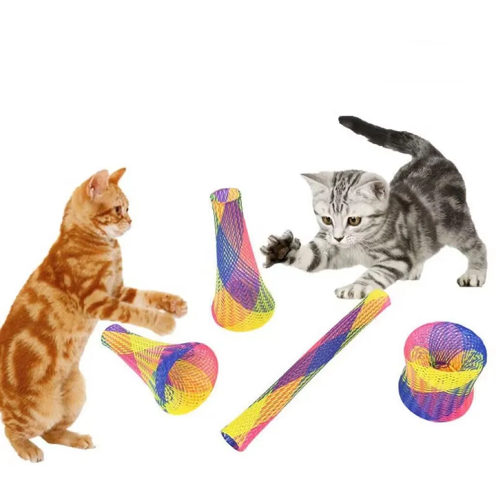 5Pcs Kitten Cat Spring Toys Bouncing Jumping Catcting Pet Toy Colorful Interactive Springs Telescopic Tube Coil Spiral Springs
5Pcs Kitten Cat Spring Toys Bouncing Jumping Catcting Pet Toy Colorful Interactive Springs Telescopic Tube Coil Spiral Springs