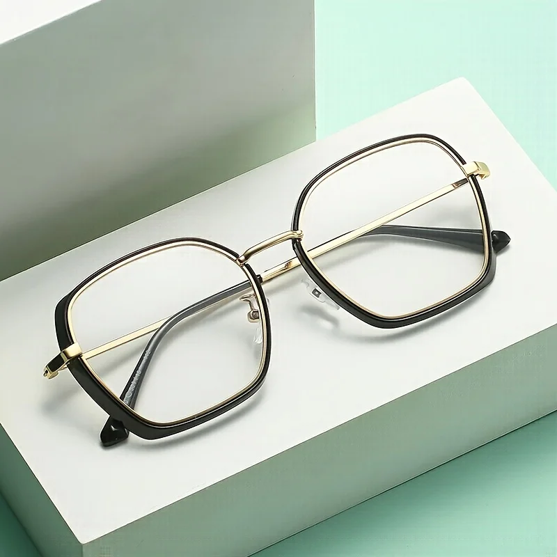 Retro color changing anti blue light glasses with polygonal metal frames for men and women, fashionable UV resistant sunglasses
Retro color changing anti blue light glasses with polygonal metal frames for men and women, fashionable UV resistant sunglasses