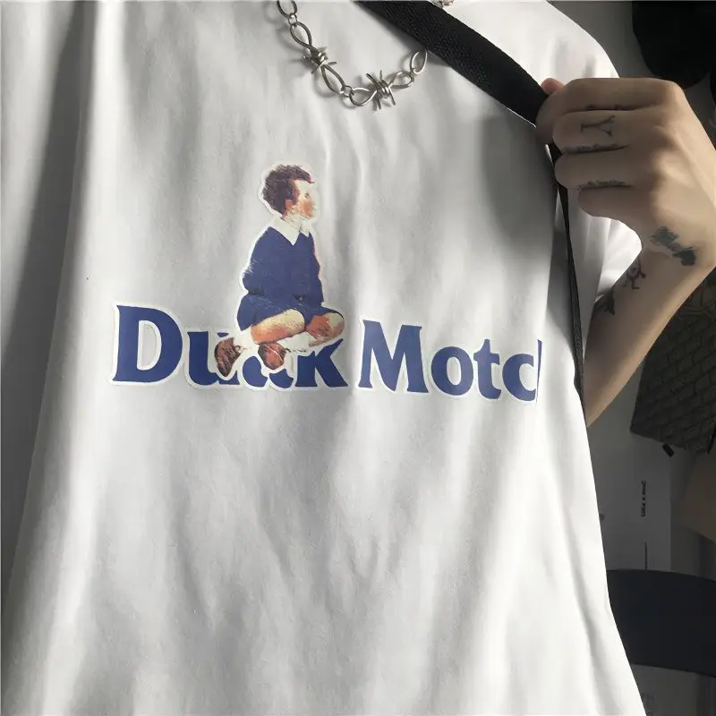 Summer new Korean Harajuku style retro simple letter printing students loose versatile short-sleeved T-shirts for men and women
Summer new Korean Harajuku style retro simple letter printing students loose versatile short-sleeved T-shirts for men and women
