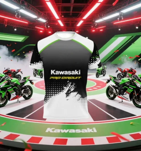 Kawasaki Summer Outdoor Sports Men Quick Drying Breathable Motorcycle T-shirt Thin Motorcycle Sports Comfortable Cool T-shirt
Kawasaki Summer Outdoor Sports Men Quick Drying Breathable Motorcycle T-shirt Thin Motorcycle Sports Comfortable Cool T-shirt