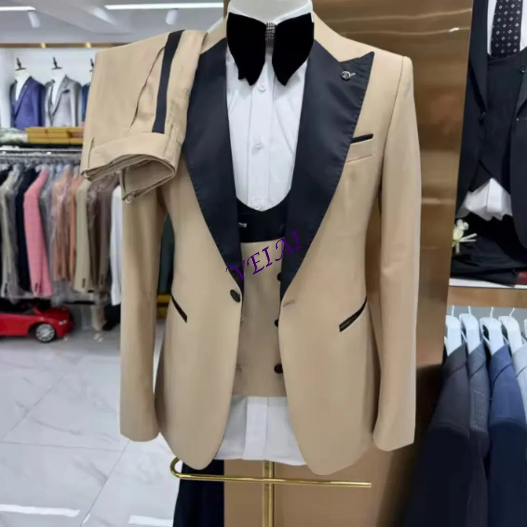 CustomizedFormal Men's Suit Set For Wedding Dress Classic Autumn Winter Suit Jacket Pants For Business Men Groomsmen Office Suit
CustomizedFormal Men's Suit Set For Wedding Dress Classic Autumn Winter Suit Jacket Pants For Business Men Groomsmen Office Suit