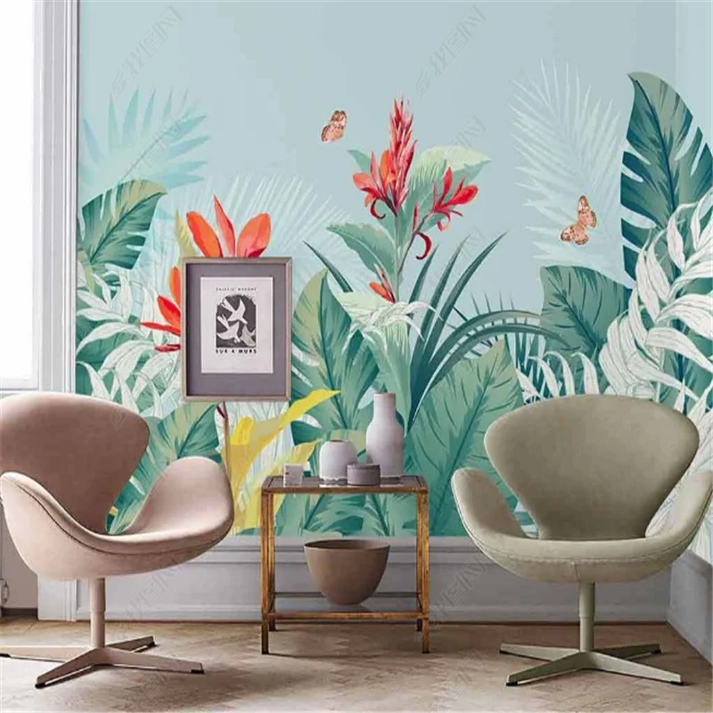 Nordic tropical plants Wallpaper For Living Room Southeast Asia idyllic plants indoor background Mural Wall Paper Home Decor
Nordic tropical plants Wallpaper For Living Room Southeast Asia idyllic plants indoor background Mural Wall Paper Home Decor