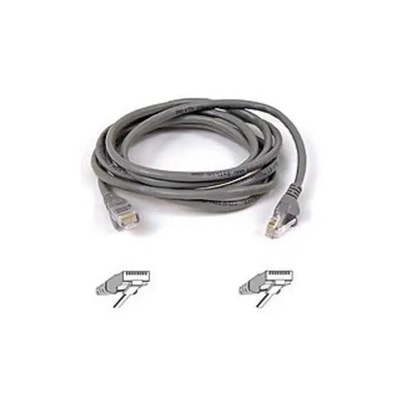 Belkin A3L791-05-S Snagless Cat5e Patch Cable - RJ-45 Male Network to RJ-45 Male Network - 5ft - Gray
Belkin A3L791-05-S Snagless Cat5e Patch Cable - RJ-45 Male Network to RJ-45 Male Network - 5ft - Gray