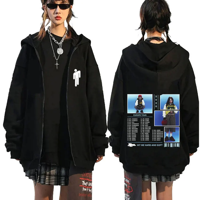 Hit Me Hard and Soft Tour 2025 Zipper Hoodies Men Women's Fleece Cotton Zip Up Jacket Unisex Fashion Hip Hop Zip Up Sweatshirts
Hit Me Hard and Soft Tour 2025 Zipper Hoodies Men Women's Fleece Cotton Zip Up Jacket Unisex Fashion Hip Hop Zip Up Sweatshirts