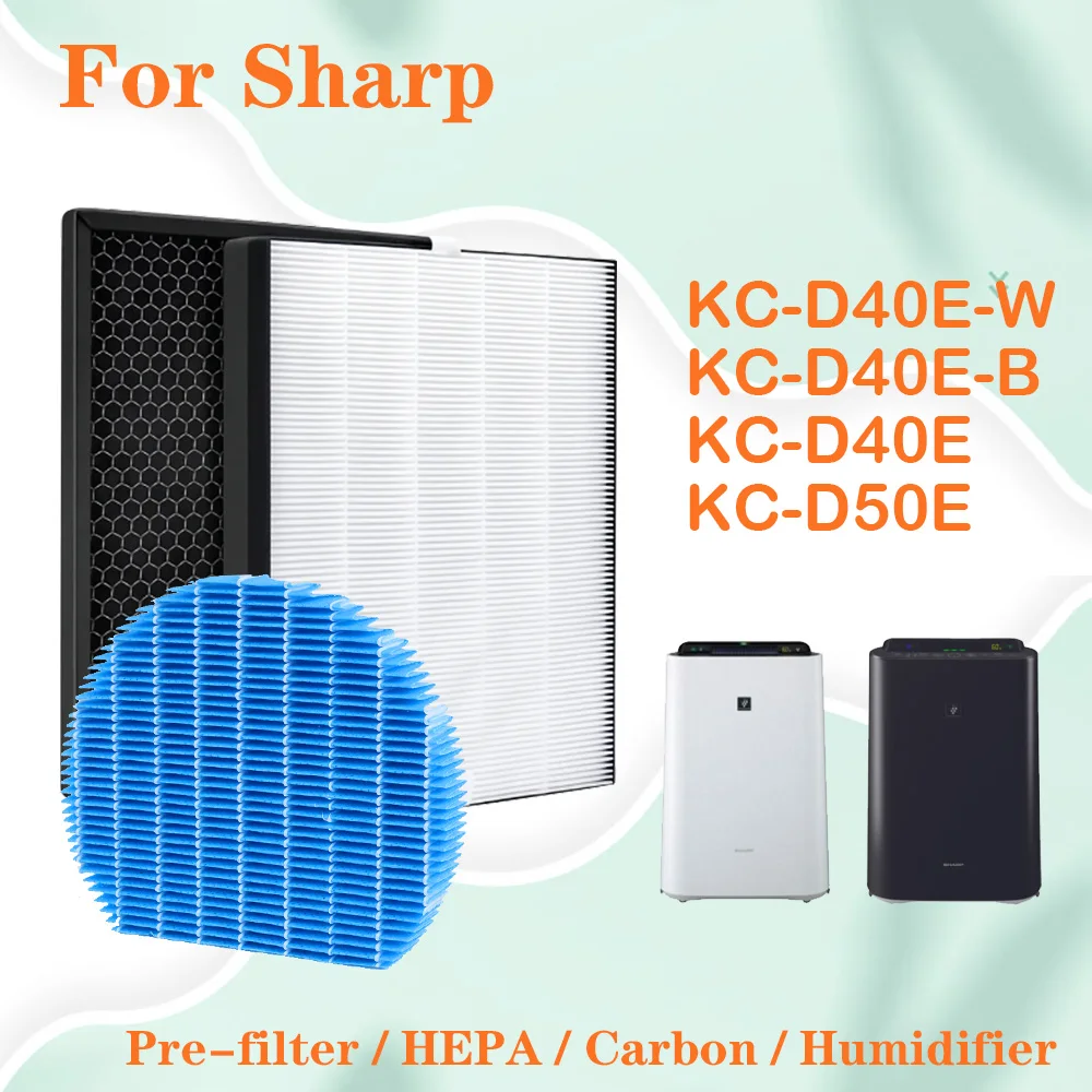 Filter set suitable for Sharp air purifier KC-D40E-W KC-D40E-B KC-D40E KC-D50E, Replacement HEPA Carbon Filter and Humidifier
Filter set suitable for Sharp air purifier KC-D40E-W KC-D40E-B KC-D40E KC-D50E, Replacement HEPA Carbon Filter and Humidifier