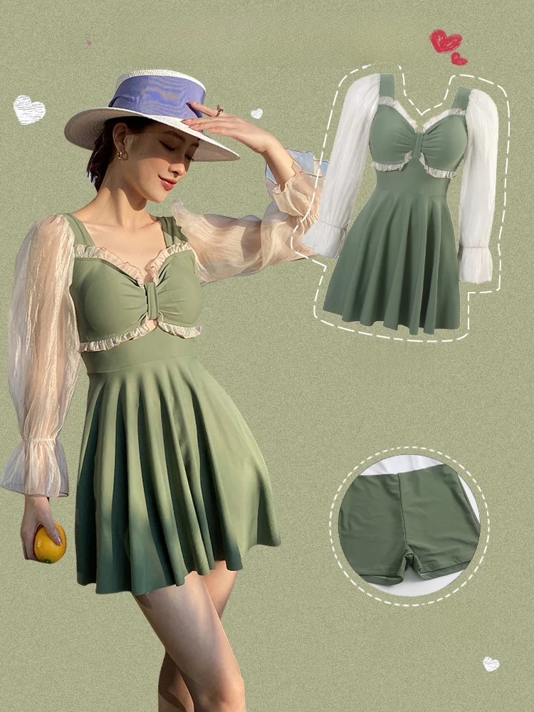 Sexy Long Sve Swimsuit for Women Thermal Spring Bathing plus Size Conceals Belly Flattering Fairy Sle Swimwear
Sexy Long Sve Swimsuit for Women Thermal Spring Bathing plus Size Conceals Belly Flattering Fairy Sle Swimwear