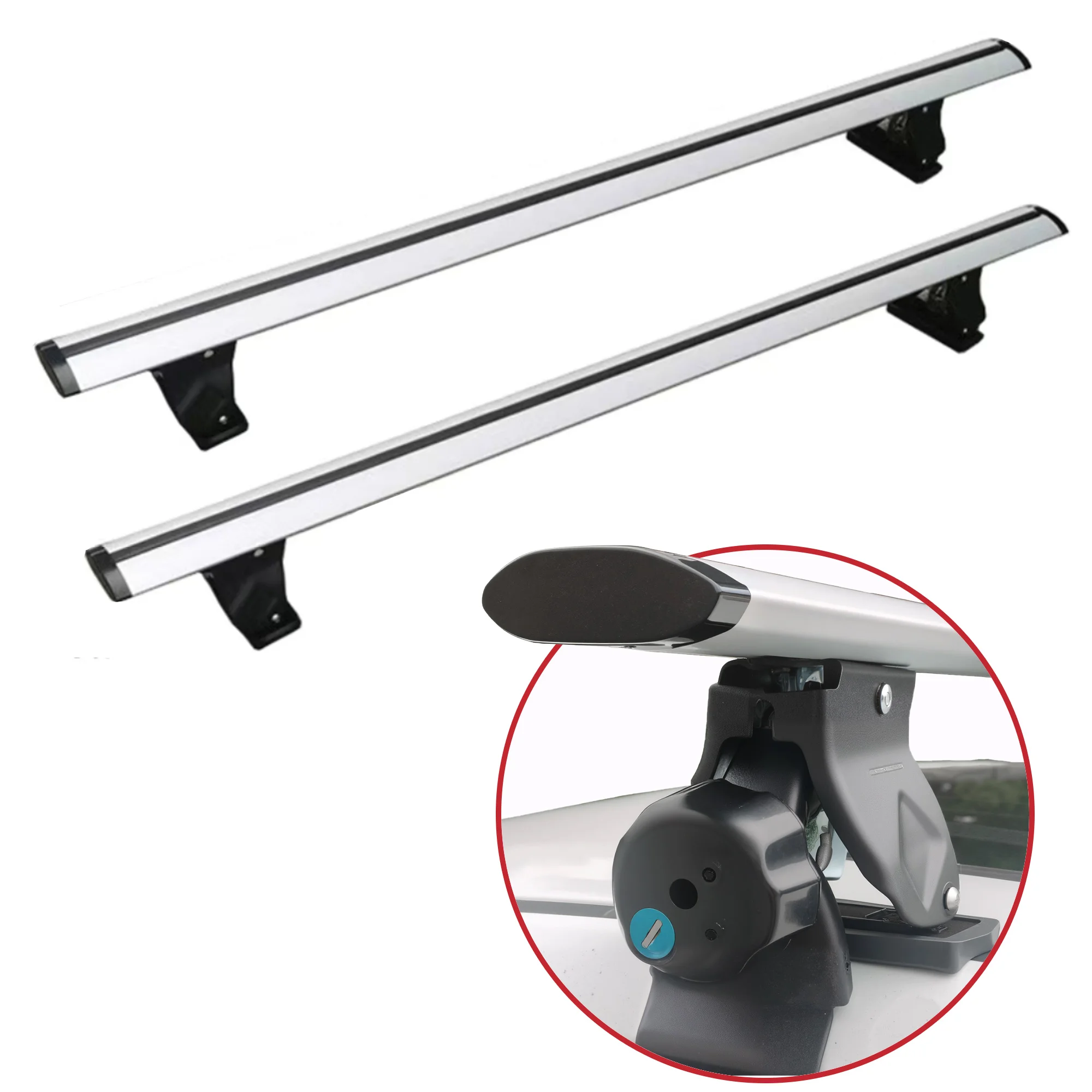 Model Tiger Claw Cross - Bar Car Roof Rack | 1.3 - meter Tiger Claw Stable Vehicle Space - Expansion Version
Model Tiger Claw Cross - Bar Car Roof Rack | 1.3 - meter Tiger Claw Stable Vehicle Space - Expansion Version
