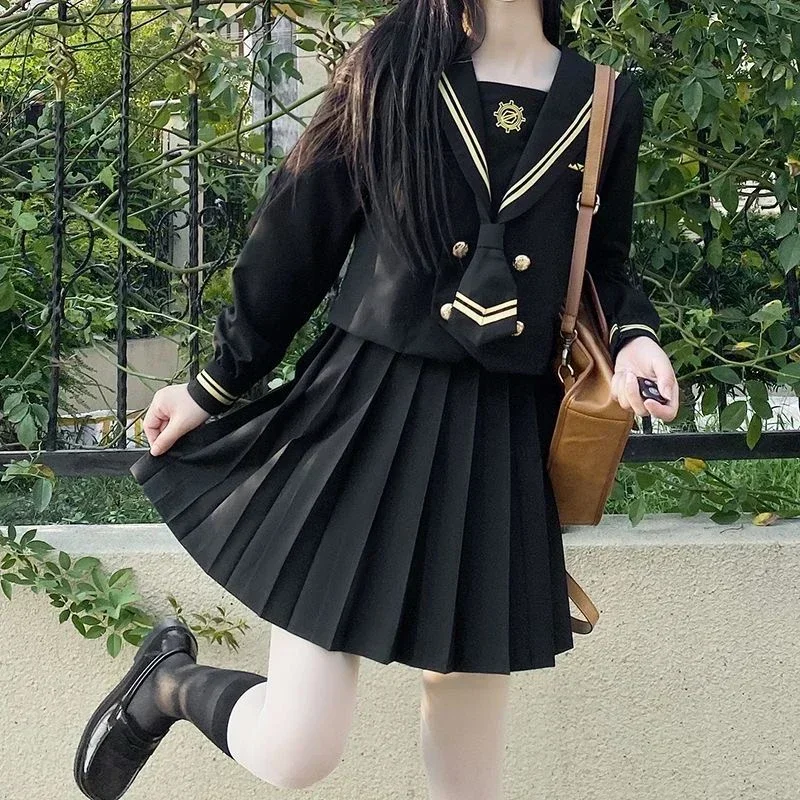 Japanese School Uniforms Student S-2xl Student Girls Navy Costume Cute Women Sexy Navy JK Suit Sailor Blouse Pleated Skirt Set
Japanese School Uniforms Student S-2xl Student Girls Navy Costume Cute Women Sexy Navy JK Suit Sailor Blouse Pleated Skirt Set