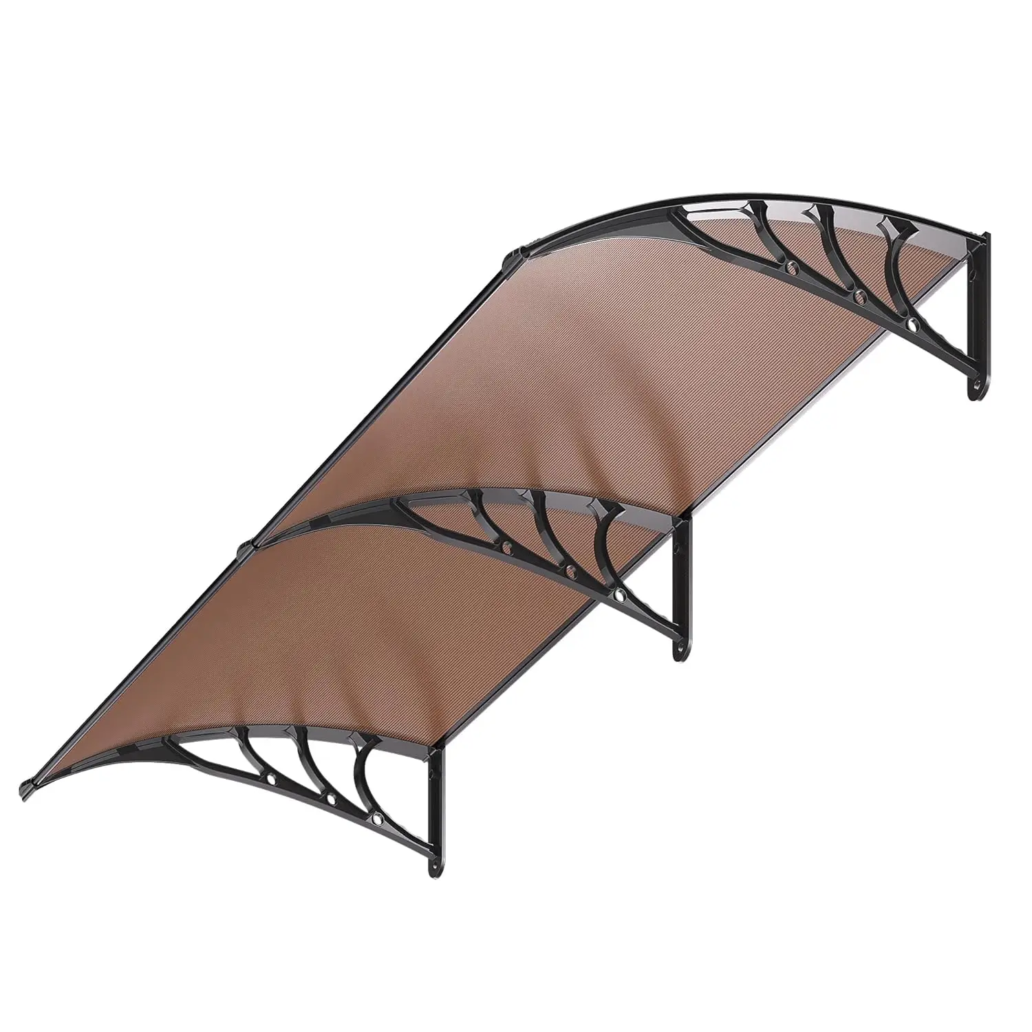 Polycarbonate Window Door Awning Canopy Brown with Black Bracket 40 Inch x 80 Inch, Customized
Polycarbonate Window Door Awning Canopy Brown with Black Bracket 40 Inch x 80 Inch, Customized