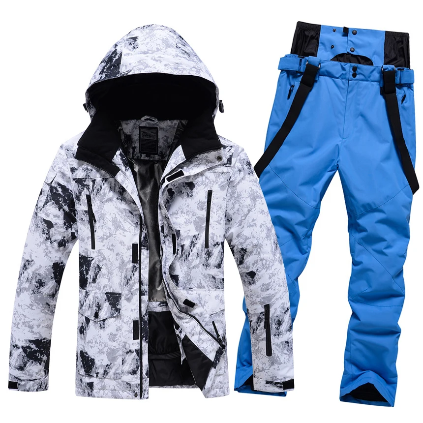 2022 New Ski Suit for Men Winter Thick Warm Jacket and Pants Suit Windproof Waterproof Skiing Snowboarding Set Outdoor Wear Male
2022 New Ski Suit for Men Winter Thick Warm Jacket and Pants Suit Windproof Waterproof Skiing Snowboarding Set Outdoor Wear Male