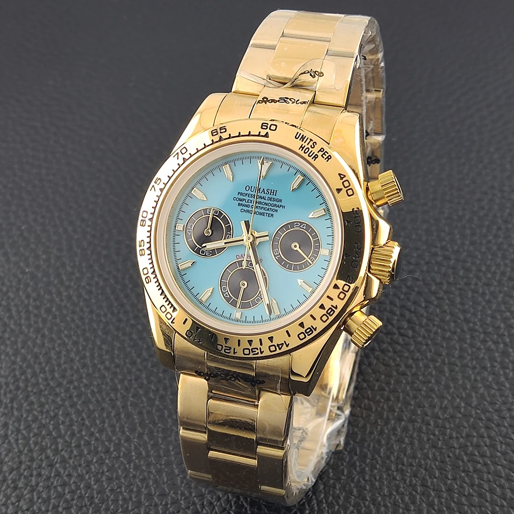 39.3mm New Luxury Watch Men's Watch Cusomizable Sapphire Glass Business Watch Men's VK63 Chronograph Watch VK63 Waterproof 10ATM
39.3mm New Luxury Watch Men's Watch Cusomizable Sapphire Glass Business Watch Men's VK63 Chronograph Watch VK63 Waterproof 10ATM