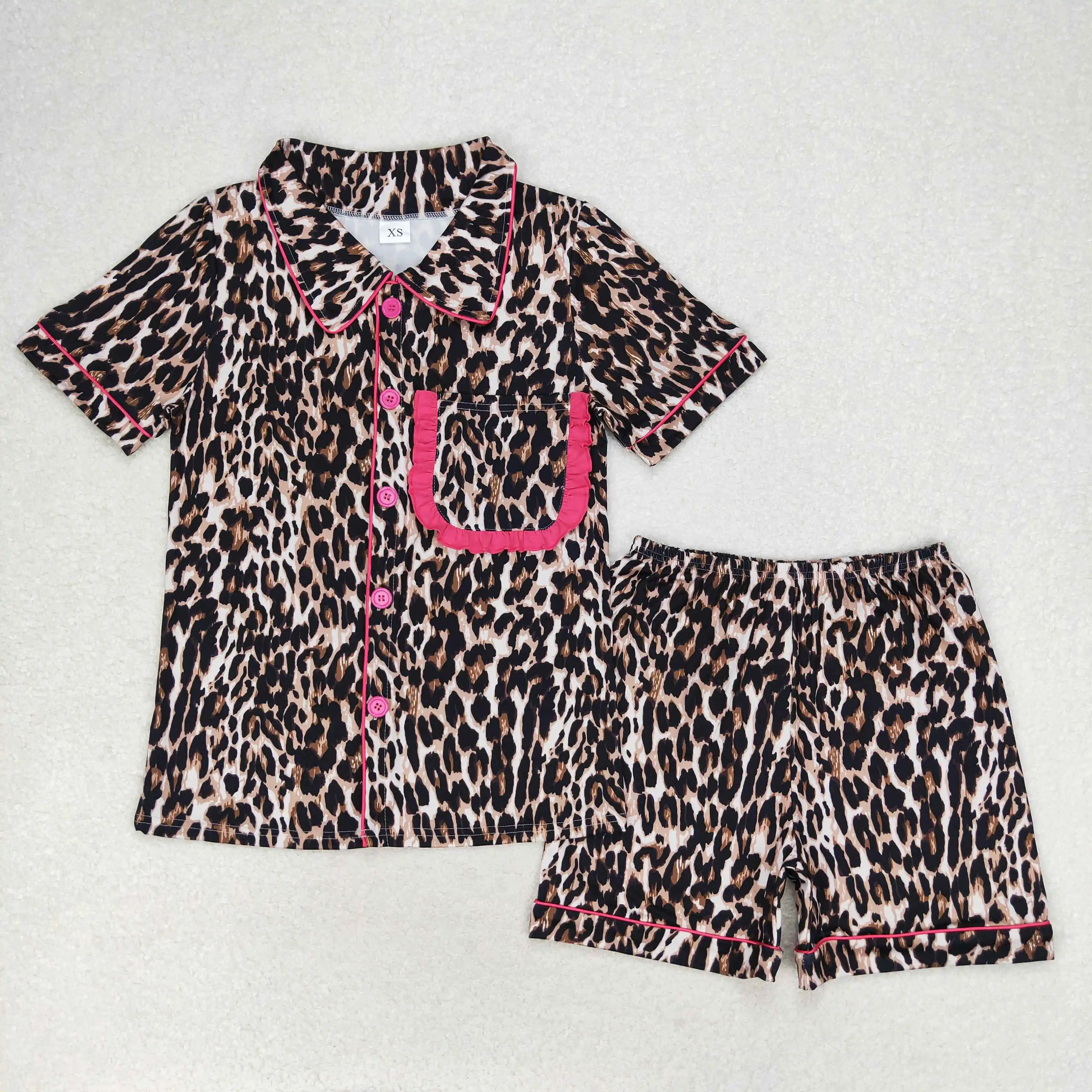 GSSO1121+GSSO1122 Mom And Me Clothes Short Sleeve Top With Shorts Set Leopard Print Kids Girls Summer Outfits
GSSO1121+GSSO1122 Mom And Me Clothes Short Sleeve Top With Shorts Set Leopard Print Kids Girls Summer Outfits